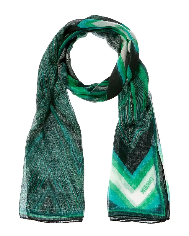 Scarves in wood tones -Missoni Silk-Blend Scarf