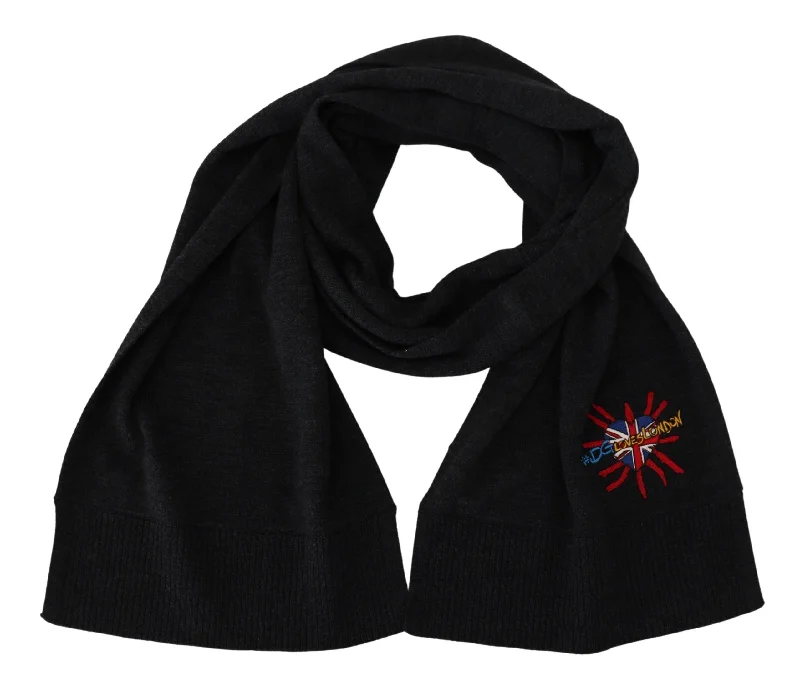 Scarves for full figures -Dolce & Gabbana Elegant  Wool Scarf Women's Wrap