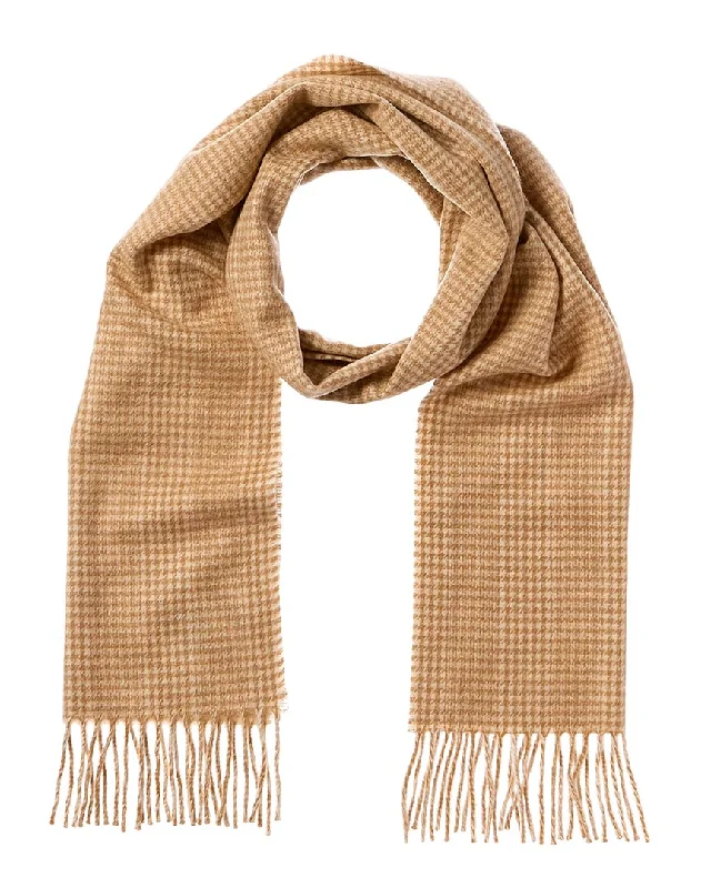 Scarves in staple designs -Amicale Cashmere Houndstooth Cashmere Scarf