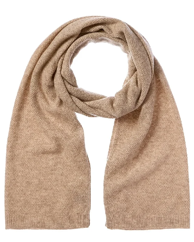 Scarves for retro outfits -Phenix Lightweight Moss Stitch Cashmere Scarf