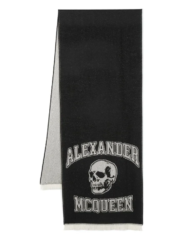 Mens Scarf Military-Alexander Mcqueen Men's Scarfs