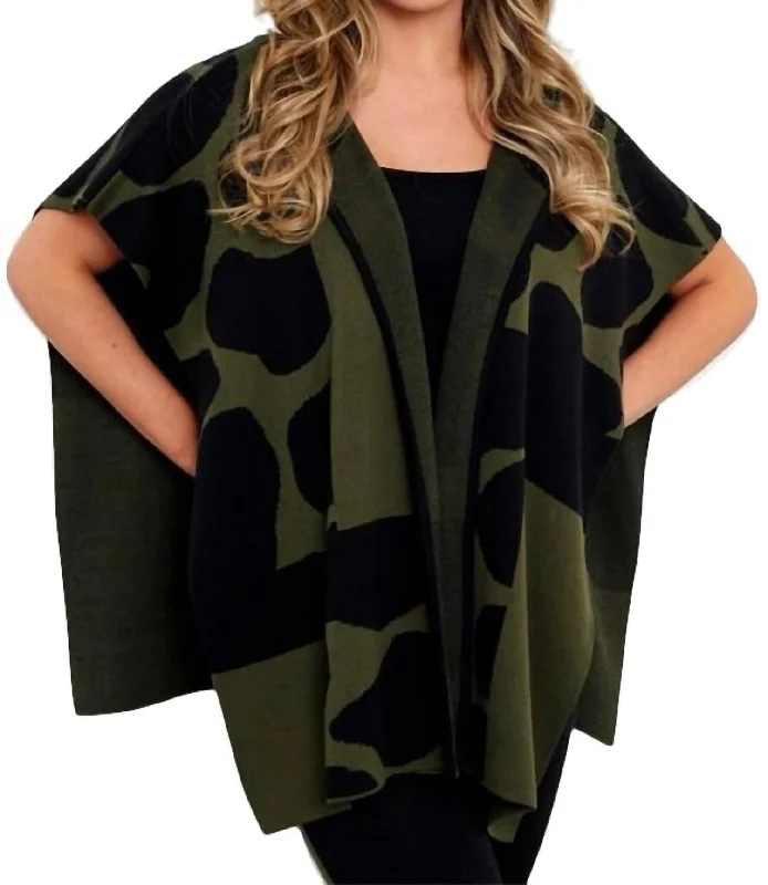 Scarves with sleek designs -Jungle Wrap In Moss