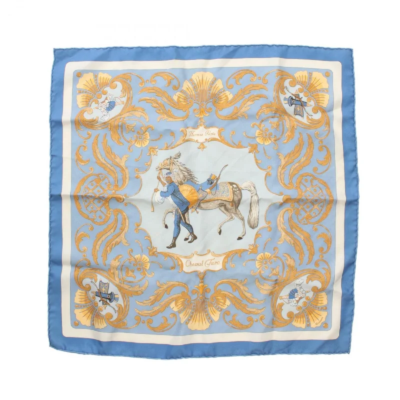 Scarves for cosplay -Hermes blue  Silk Scarf (Pre-Owned)