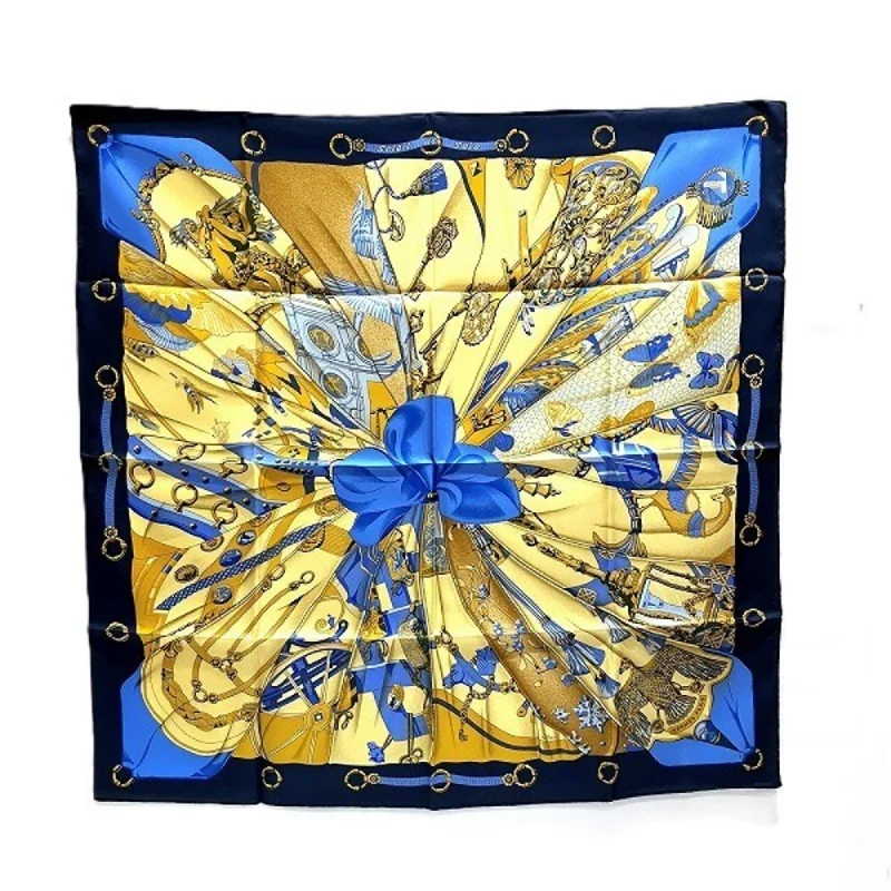 Scarves for runners -Hermes blue  Silk Scarf (Pre-Owned)