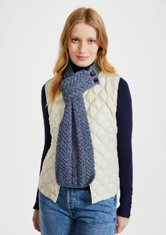 Scarves in eco-conscious materials -Aran Loop Scarf | Denim