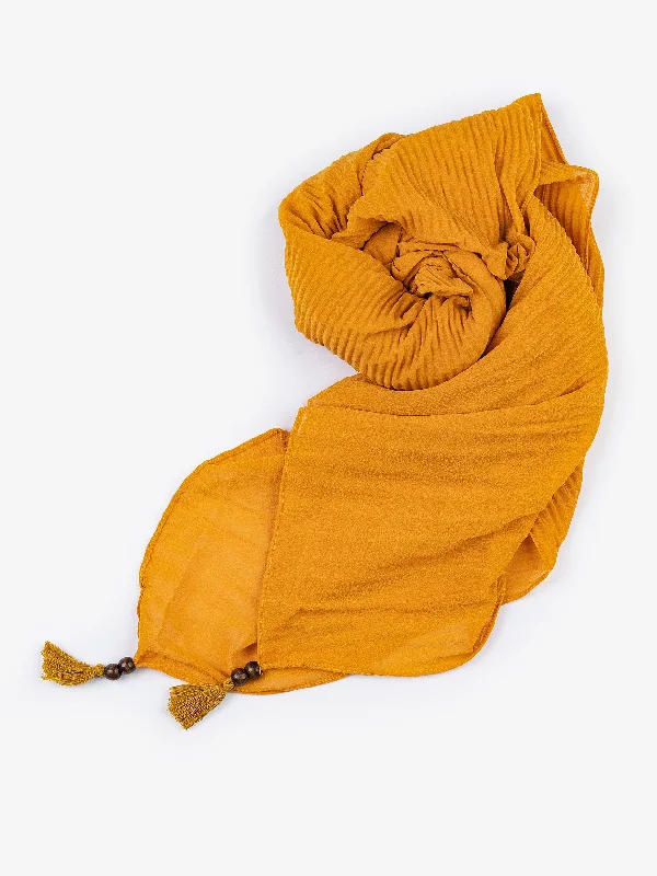 Shawls with fringe patterns-Dyed Chiffon  Scarf