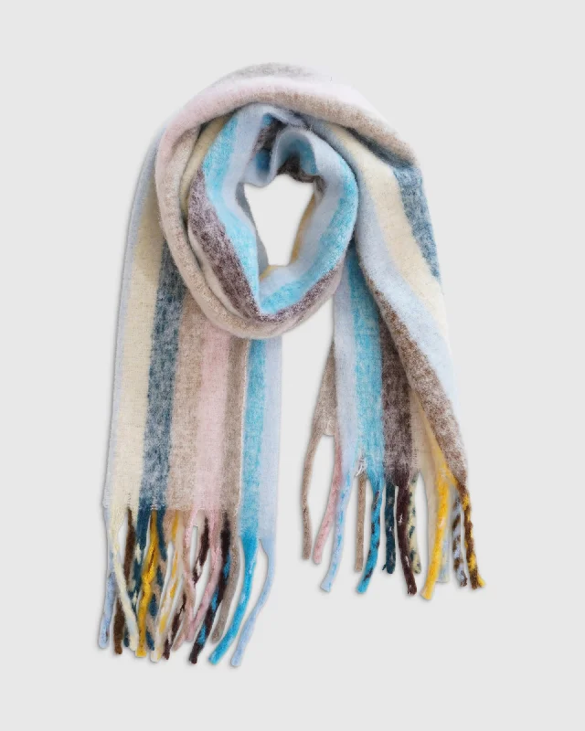 Scarves for music festivals -Candy Man Striped Scarf