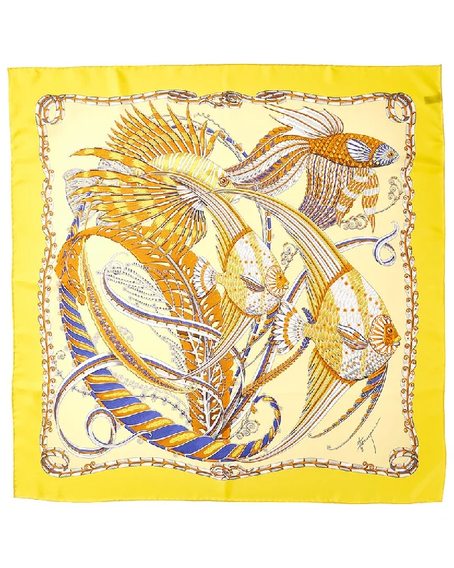 Scarves for rainy weather -Ferragamo Silk Scarf