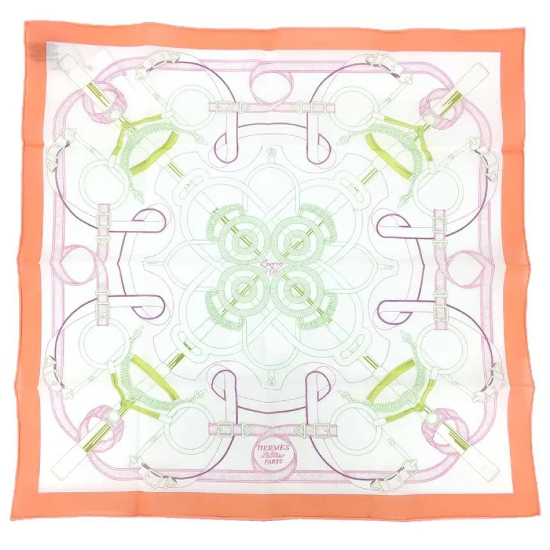 Scarves with zigzag designs -Hermes Cotton Handkerchief (Pre-Owned)