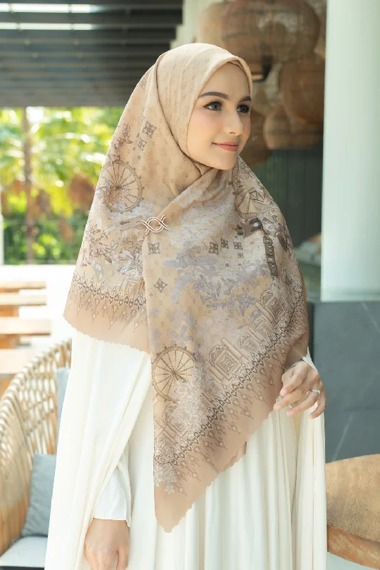 Neck Scarves cheap-Cassia Scarf Syar'i (Minor) Sand Castle