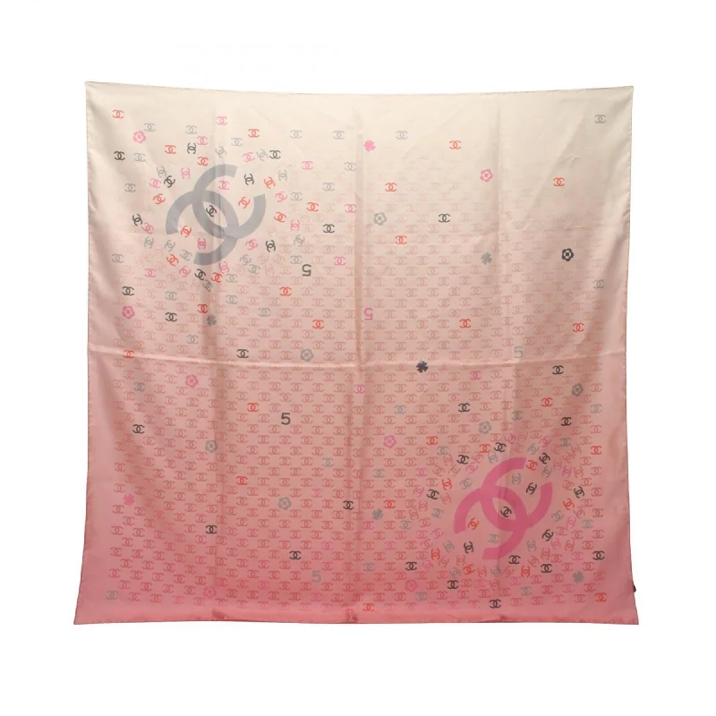 Scarves with faint shimmer -Chanel  pink Silk Scarf (Pre-Owned)