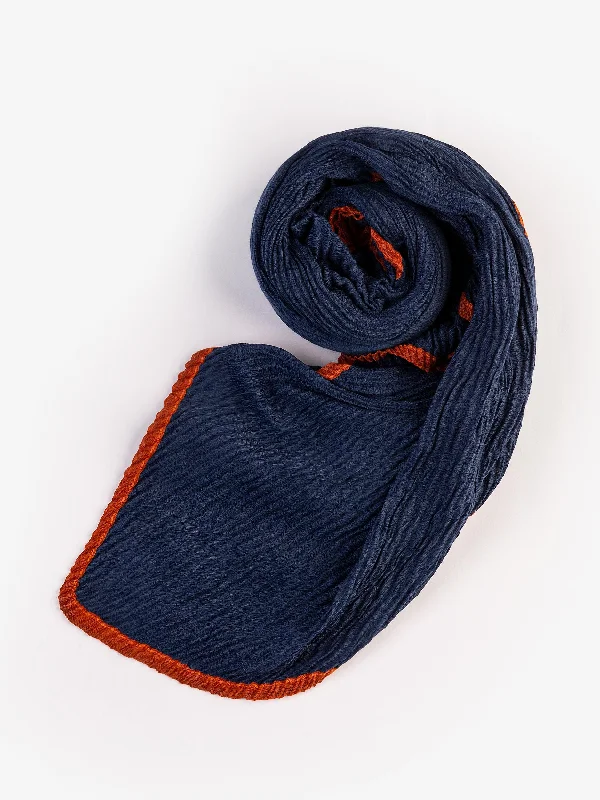 Shawls with warm fabrics-Dyed Crush Viscose Scarf