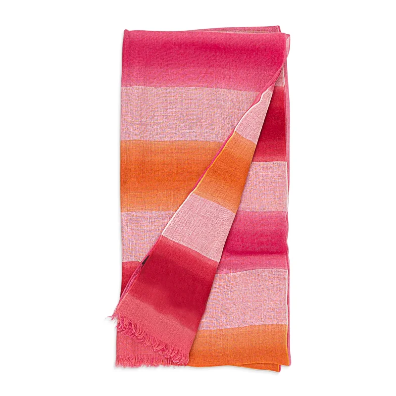 Scarves in refined styles -STRIPED MULTICOLOR SCARF