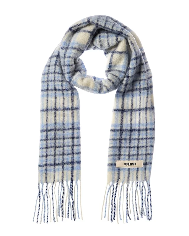 Scarves made of cotton -Jacquemus L'écharpe Carro Mohair & Wool-Blend Scarf