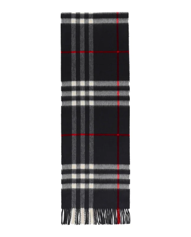 Scarves in famous styles -Check Cashmere Scarf