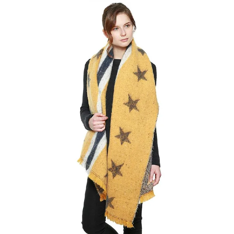 Scarves for business casual -Stars & Stripe Oversized Scarf