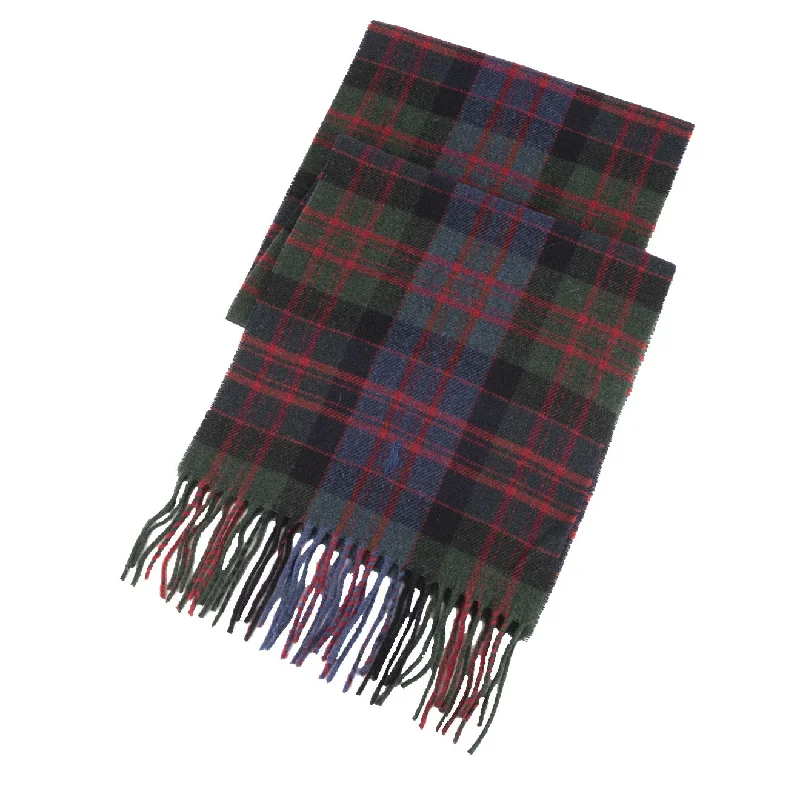 Scarves for charity fundraisers -Polo Ralph Lauren Greenwich Wool Plaid Scarf Red