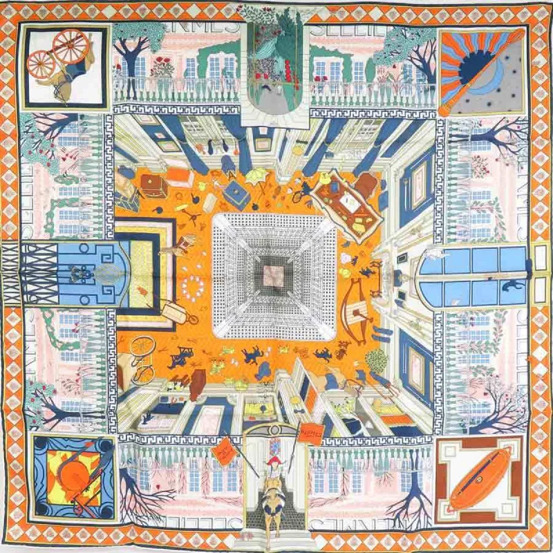 Scarves with heritage designs -Hermes  Silk Scarf (Pre-Owned)