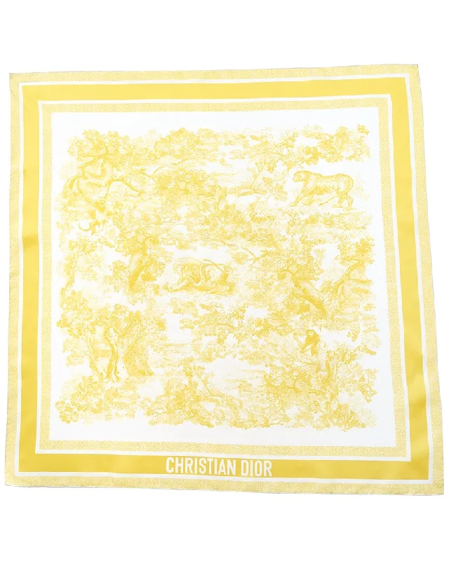 Scarves for romantic dates -Dior Toile de Jouy Silk Scarf