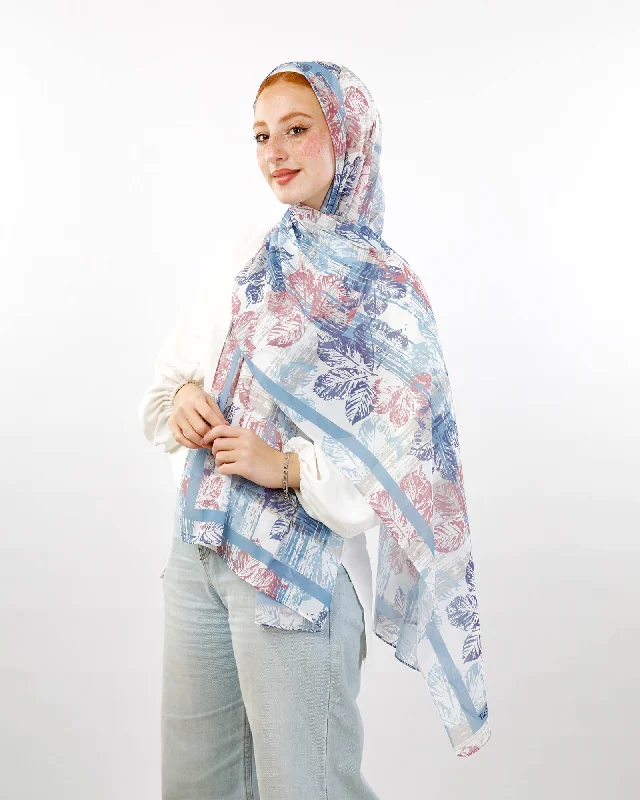 Scarves with nature prints -Chi-Chi Chiffon