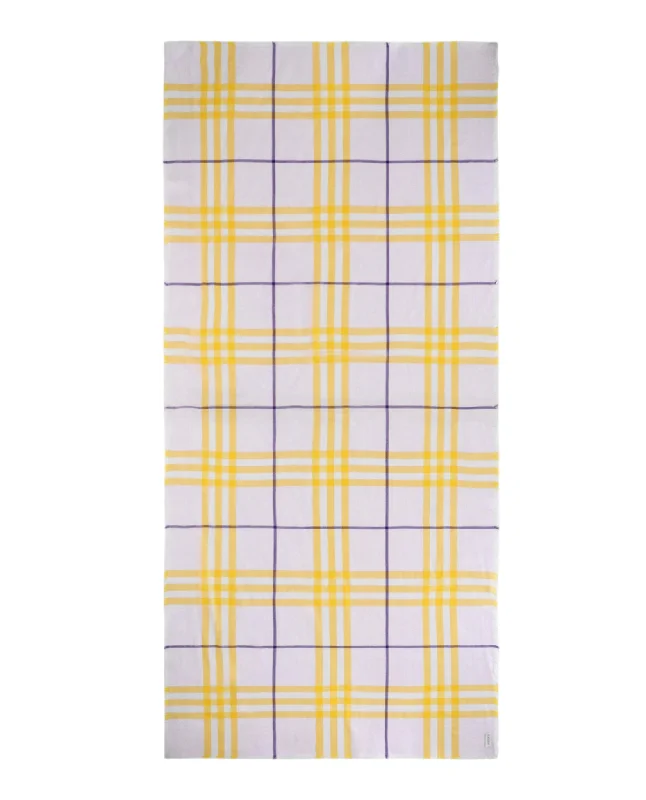 Scarves with bright colors -Checked Wool Scarf