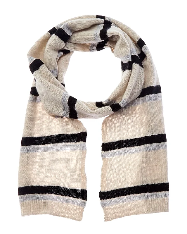 Scarves with tropical prints -Portolano Striped Cashmere Scarf