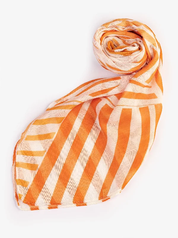 Shawls with cashmere blend-Printed Viscose Scarf