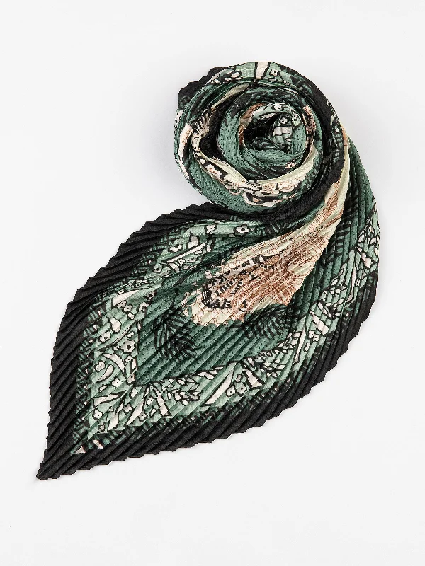 Shawls with soft fringe-Crush Neck Scarf