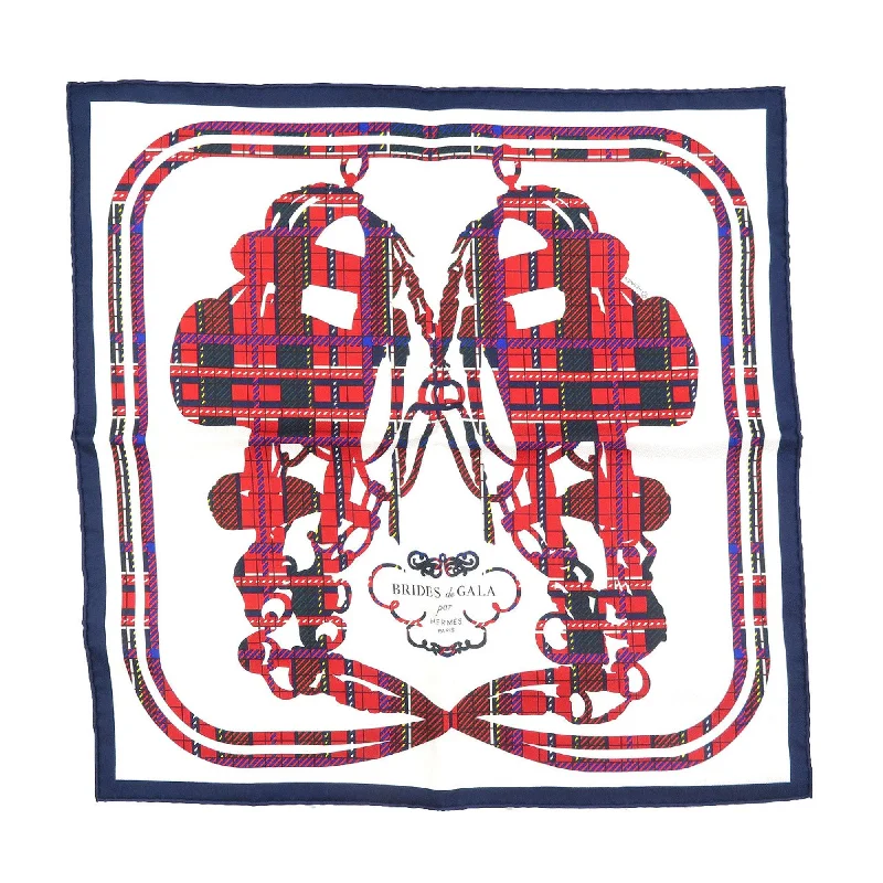 Scarves in soft textures -Hermes Navy  Color  Silk Scarf (Pre-Owned)