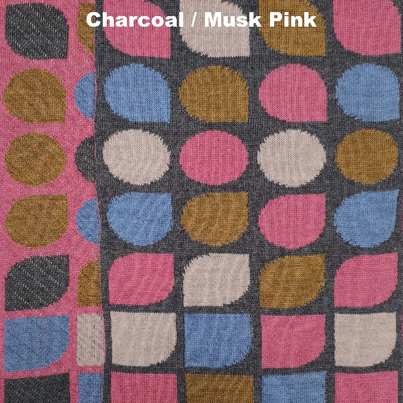 Charcoal / Musk Pink