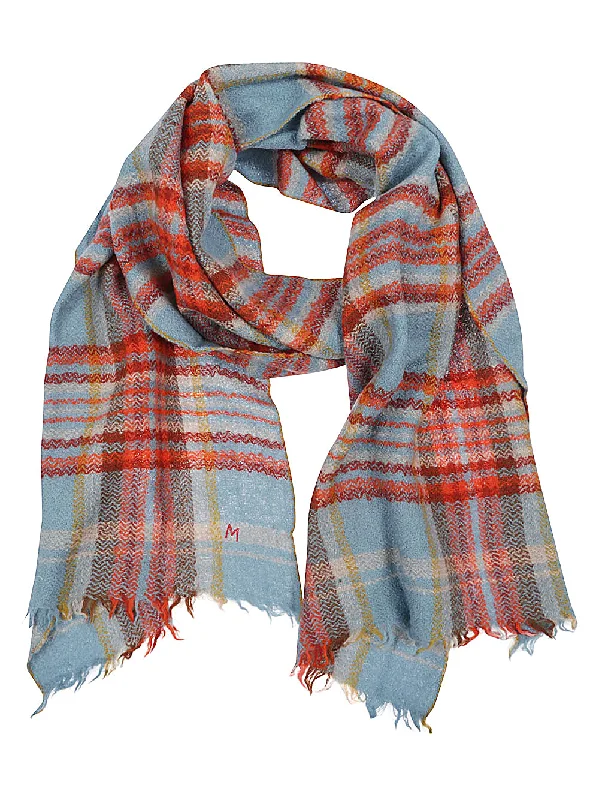 Scarves in cozy tones -Moismont Women's Scarfs Clear blue