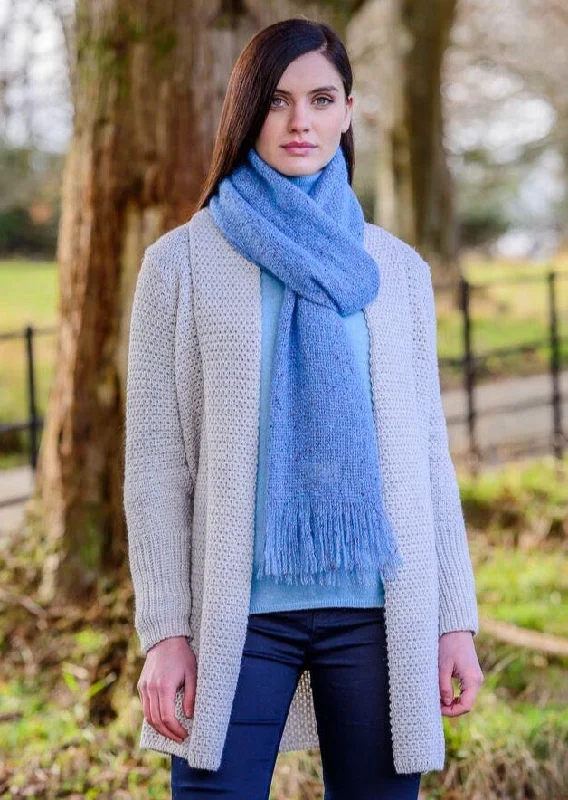 Scarves for wet weather -Mucros Islander Scarf | Blue Speck