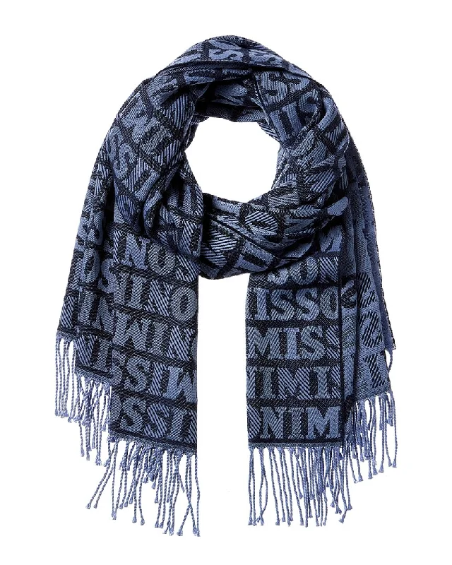 Scarves for mild nights -Missoni Logo Wool-Blend Scarf