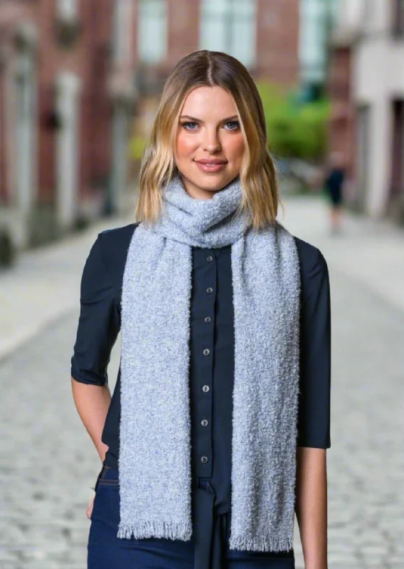 Scarves with plaid patterns -Mucros Cara Scarf | Blue