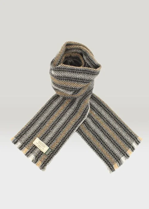 Scarves for outdoor adventures -Mucros Donegal Scarf | Charcoal