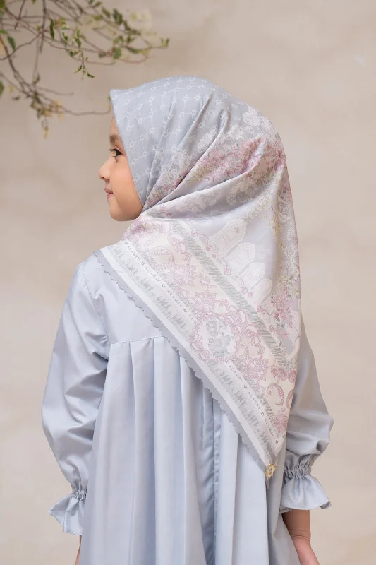 Neck Scarves breathable-Biyya Scarf Kids 2.0 (Extended) Drizzle Grey