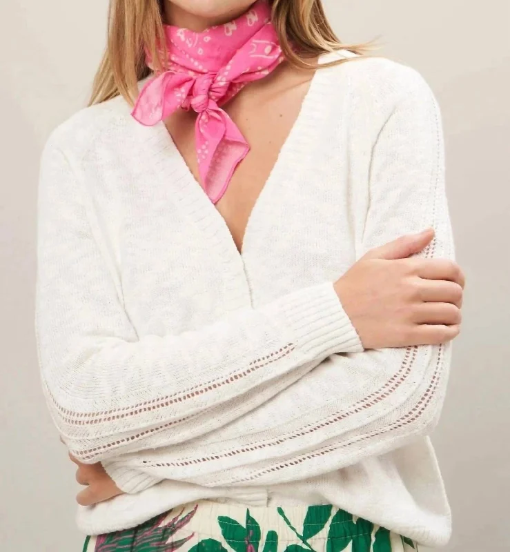 Scarves with chic designs -Cotton Patchwork Scarf In Pink