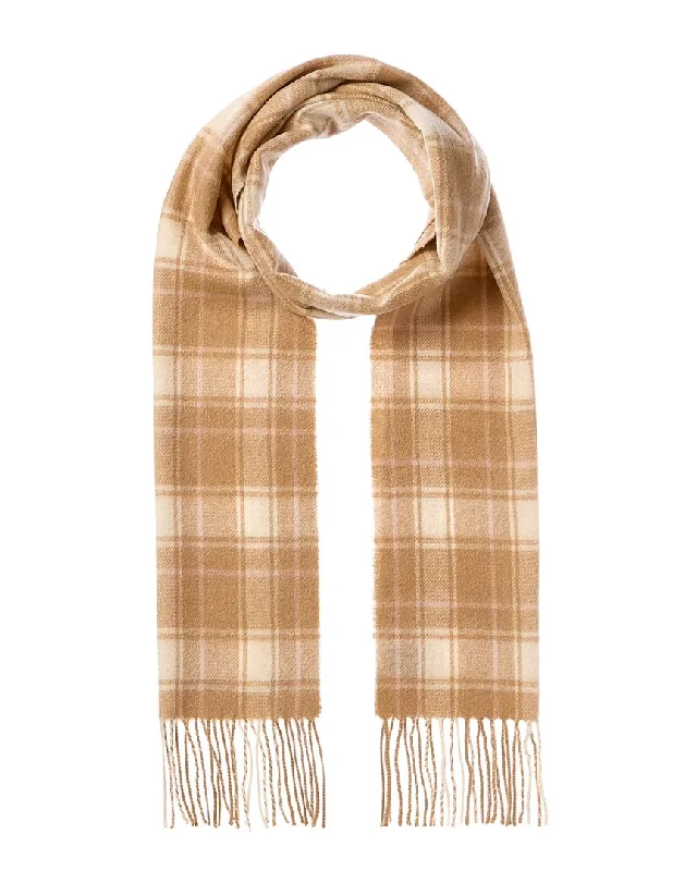 Scarves in hip patterns -Portolano Woven Fringe Cashmere Scarf