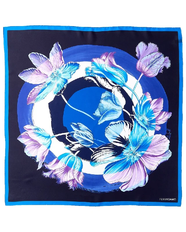 Scarves in eco-conscious materials -Ferragamo Silk Scarf