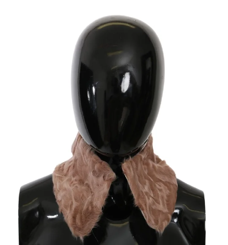 Scarves for statement pieces -Dolce & Gabbana Elegant  Lambskin Scarf for Women's Women