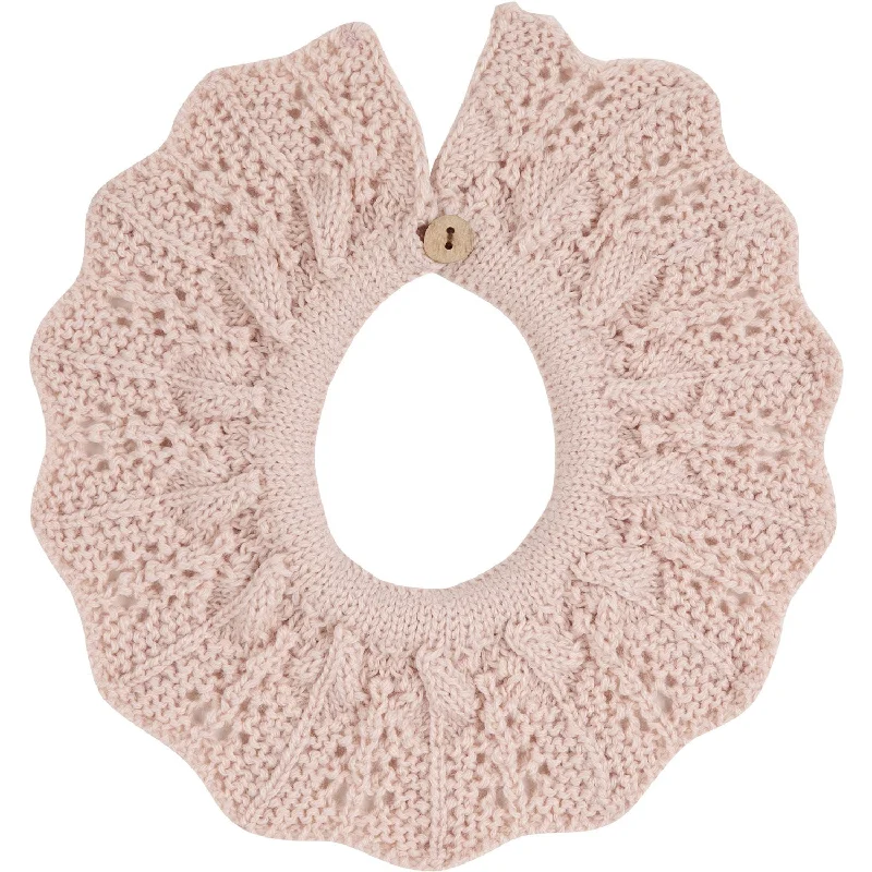 Scarves for neat layers -Cóndor Nude Merino Wool Blend Openwork Collar