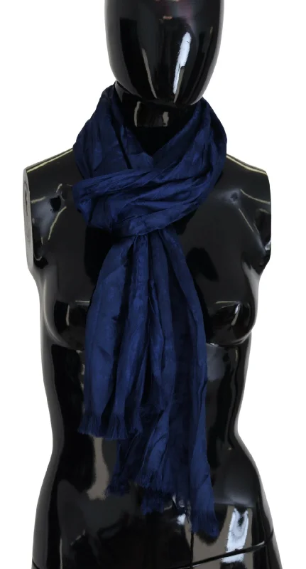 Scarves for short trips -Costume National Silk Shawl Foulard Fringes Women's Scarf