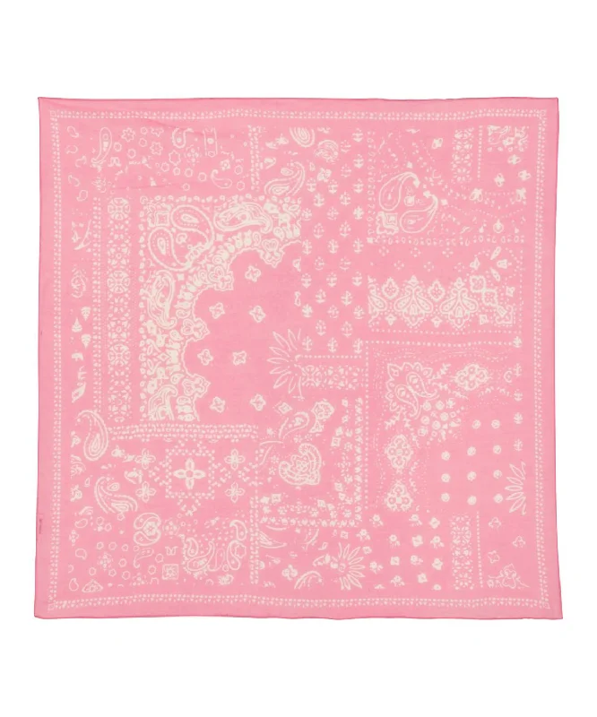 Scarves for warm nights -Cotton Patchwork Scarf In Pink