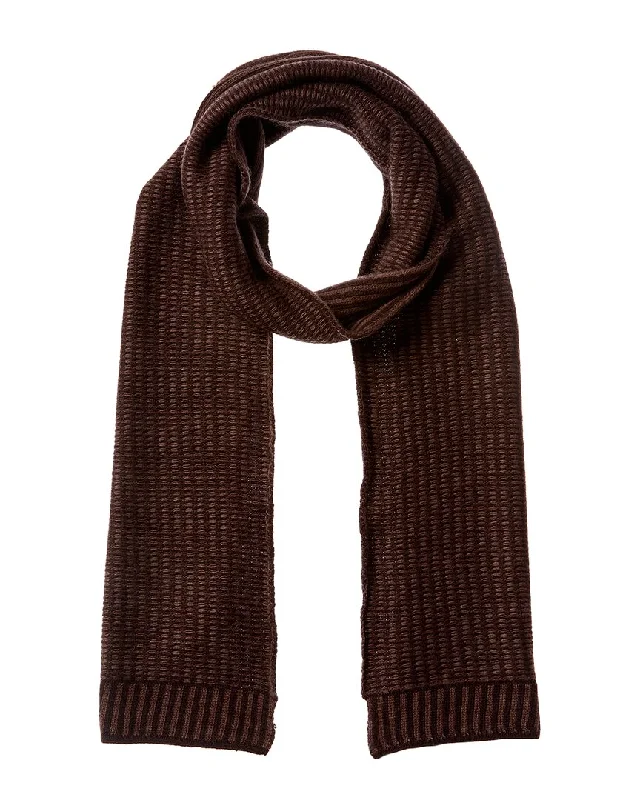 Mens Scarf Spring-Portolano Reversible Wool-Blend Scarf