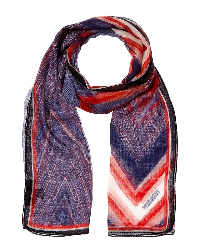 Scarves in loud florals -Missoni Silk-Blend Scarf