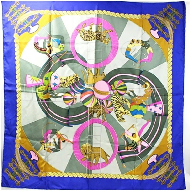 Scarves with gradient colors -Hermes blue  Silk Scarf (Pre-Owned)