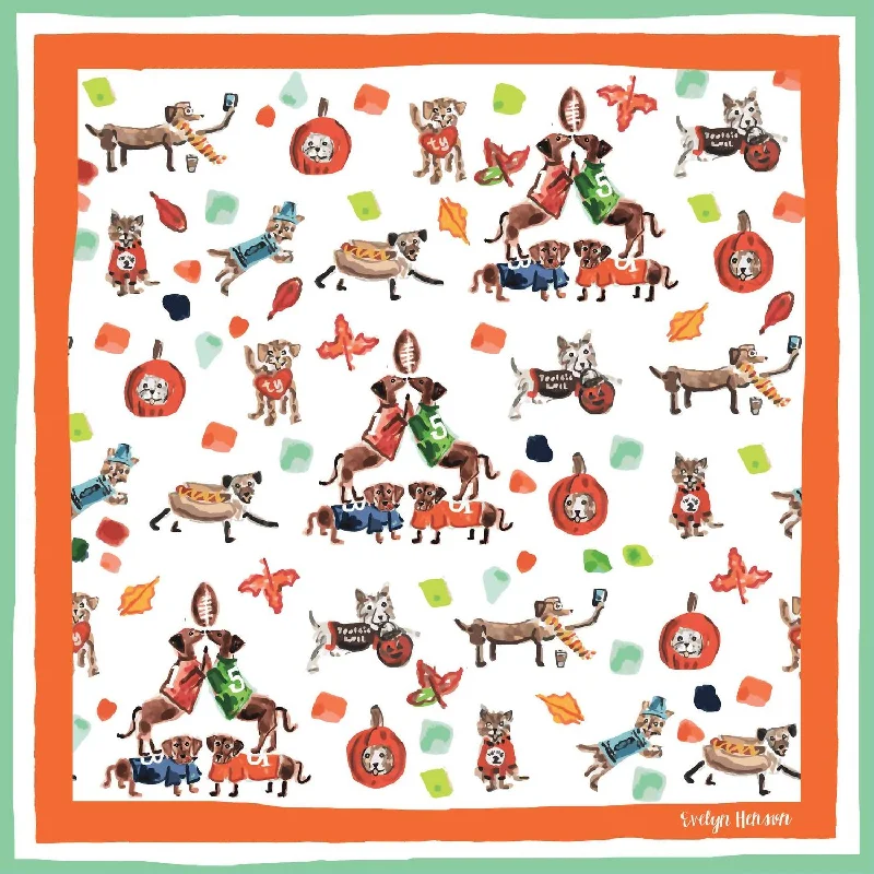 Scarves in trendy patterns -Fall About Dogs Bandana Scarf In Multi