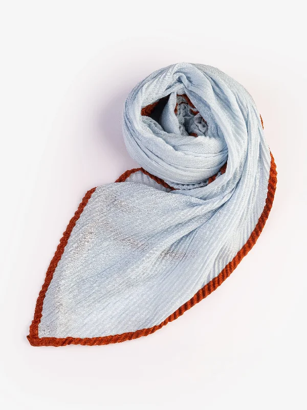 Shawls for casual elegance-Dyed Crush Viscose Scarf