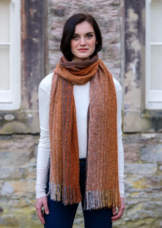 Scarves in fresh colors -Mucros Islander Scarf | Rust