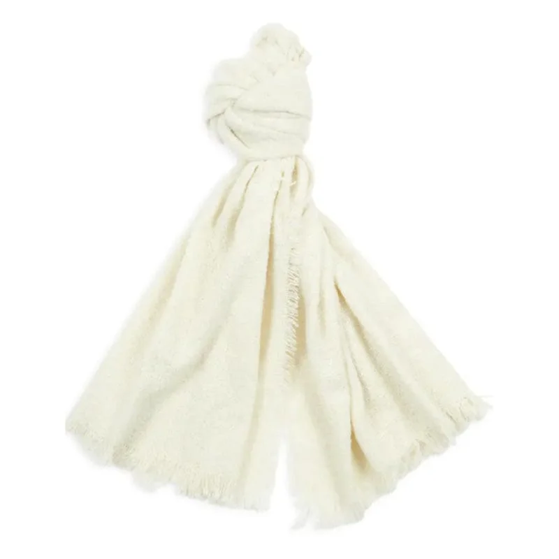 Scarves for formal dinners -Barbour Womens Megan Boucle Wrap Whisper